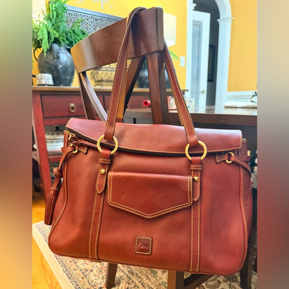Dooney & Bourke Bordeaux Smith Florentine Leather Shoulder Bag
